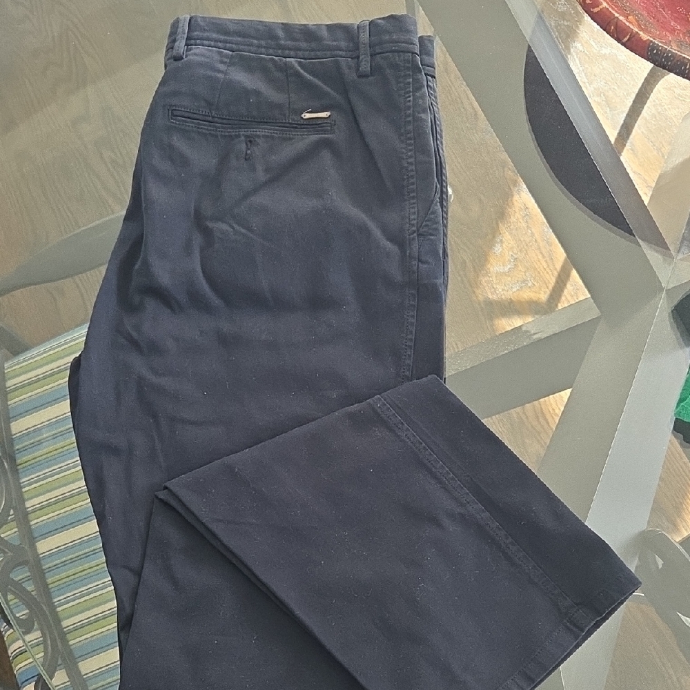 Massimo Dutti Navy Chinos